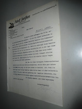 Altes Anschreiben Rechnung  Brotschneidemaschinen Janßen Dippoldiswalde 1925