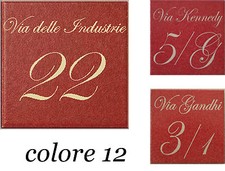 Hausnummer + Weg graviert auf