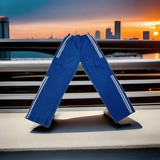 Baggy Hose Mit Weißen Seiten Streifen Und Seitentaschen, Gr. L, Wie Neu