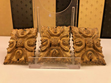 3x Bronze Applikation Relief