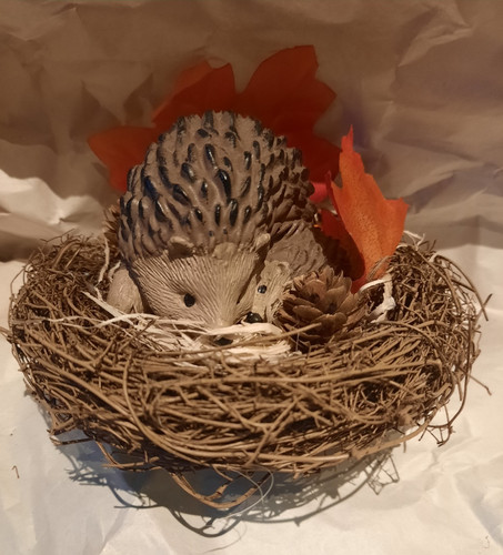 Deko igel nest - im, ca.