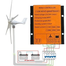 1000W 12V 24V 48V Windladeregler Windturbine Laderegler Boost Charge Controller