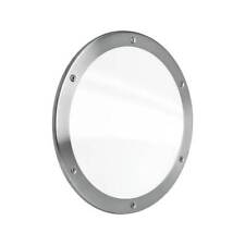 Edelstahl Bullauge einseitig zum Aufschrauben Rundfenster Glas klar oder matt