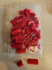Lego 30St 2x2 und 20St 2x4 Dachsteine First Spitze 45 Grad Rot Haus Dach