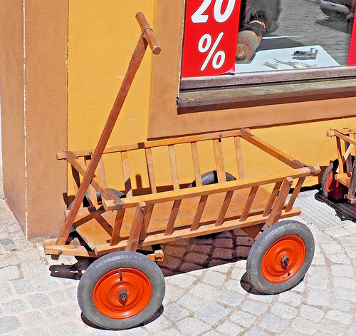 Vintage holz bollerwagen von - holz-bollerwagen,