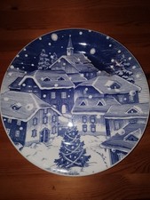 Rar: Schöner alter großer Weihnachtsteller Weihnachten 