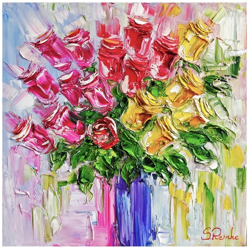 ölbildbild 50x50x2 impasto - 50x50x2, cm