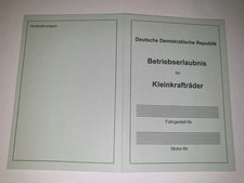 DDR ABE Betriebserlaubnis für