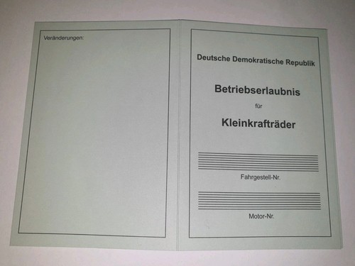 Ddr abe betriebserlaubnis für - ddr,