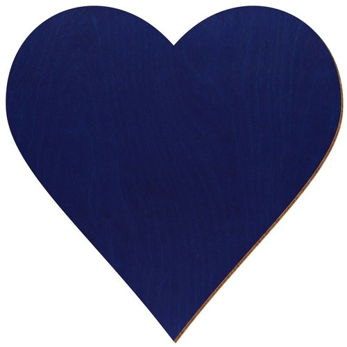 Holz herz dunkelblau - herz,