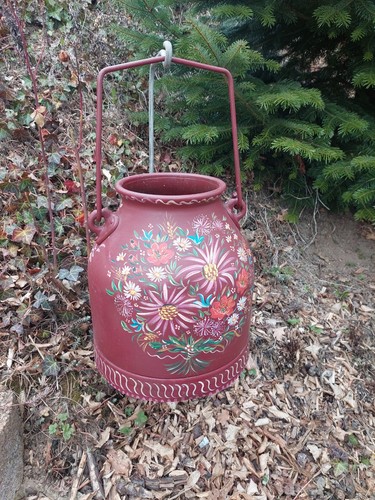 Alte bauchige milchkanne - alte,