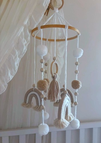 Baby mobile regenbogen holz - *baby,