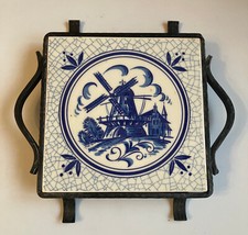 Topfuntersetzer 15x15 cm - Gusseisernes Gestell mit Keramik Platte