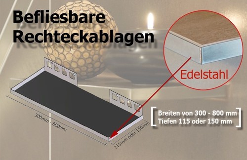 ✓Rechteckablage befliesbar