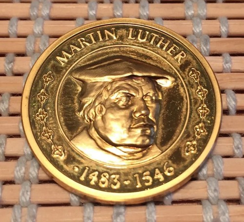 Martin luther medaille gold - luther,