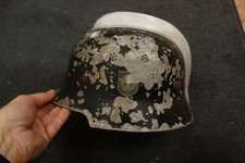 Wehrmacht Feuerwehr Helm mit Aluminium Kam Luftschutz ?? Uralt mit Innenfutter