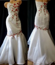 langes festliches Kleid Abschlussball Braut Abendessen Meerjungfrau