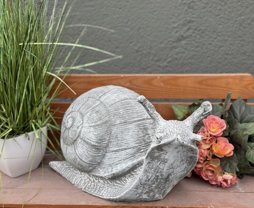 Frostfeste steinfigur schnecke - frostfeste,
