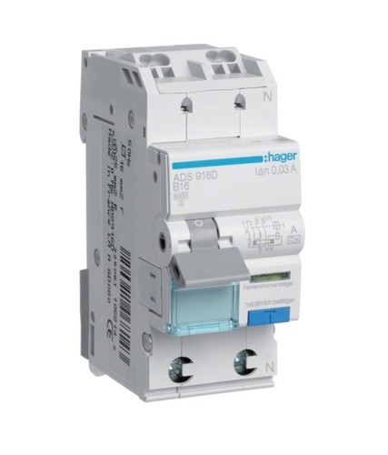 Hager ads916d schalter - ads916d, fi/ls-schalter