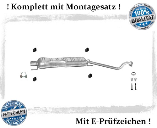 Mittelschalldämpfer für opel - mittelschalldämpfer,