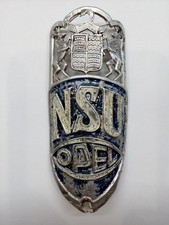 Steuerkopfschild NSU - OPEL Vorkrieg Fahrrad Emblem Marke Symbol Oldtimer