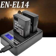 2× 2000mAh EN-EL14 AKKU für