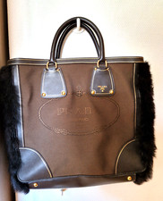 PRADA - sehr große Jaquard - Logo - Handtasche - Weekender