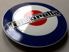 Lambretta Innocenti Milano Emailschild MAKELLOS Werkstatt Motorroller Garage