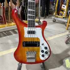 Orange RickenB Style Bass - Basswood Body - Chrom Hardware