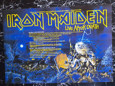 IRON MAIDEN - 1 9 8 5 - U K - PROMOTION - Poster zum ' LIVE AFTER DEATH ' Album