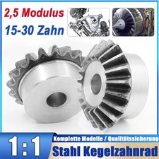 2,5 Modulus Kegelrad 15-30