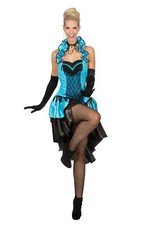 Kleid saloon girl türkis - saloon,
