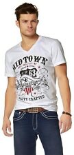 JOHN DEVIN Herren V-T-Shirt MIDTOWN Hells Kitchen Route 63 Weiß L W3639