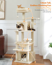 PETEPELA Kratzbaum XXL Große Katzen Katzenbaum Klein Katzenkratzbaum Kletterbaum