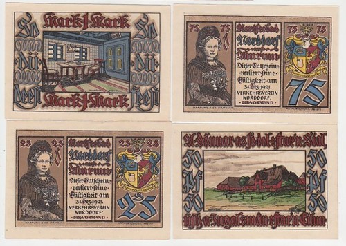 Kompl serie banknoten - 4,