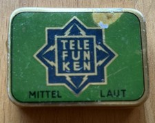 Grammophon Nadeldose Telefunken mittellaut
