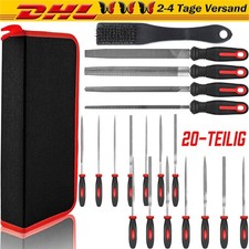 FEILEN SET 20-TEILIG WERKSTATTFEILEN SATZ RASPEL FEILE für METALL + HOLZ DHL