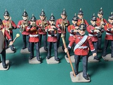 Zinnfigur Britische Garde Musik Spielmannszug Led Soldiers Marching Band GB 32mm