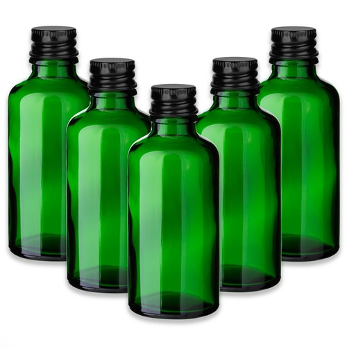 Grüne glasflasche ml - 5x,