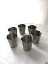 Zinnbecher  6 Stück