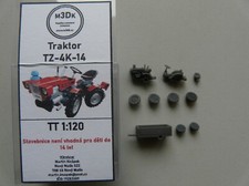 M3DK Spur TT Komplettbausatz 3D Druck Bausatz Kleintraktor TZ-4K-14 mit Anhänger