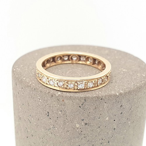 Antiker 18kt gold diamant ring - diamant,