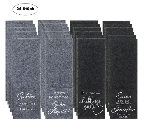 Stück bestecktaschen mit - 24,