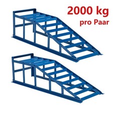 2x Auto Auffahrrampe Rampe Auffahrschiene Fahrzeugrampe Unterstellbock 2T