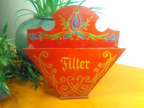 Kaffeefilterspender jugendstil - kaffeefilterspender,