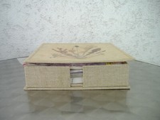 Servietten ETUI BOX verschließbar verziert mit Trockenblumen für Esszimmer