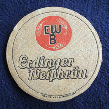 Bierdeckel EWB Erdinger Weissbräu Weißbier alt