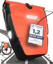 Gepäckträger Tasche Fahrradtasche wasserdicht + Halterungssystem rot Büchel