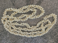 Perlenkette XXL perlmutt Farbe Deko 2.84m lang wunderschön
