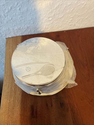 Untersetzer tennis versilbert - untersetzer,